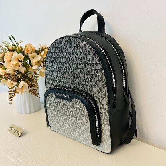 Michael Kors Jaycee Medium Ombré Signature Logo Backpack Black main image 6